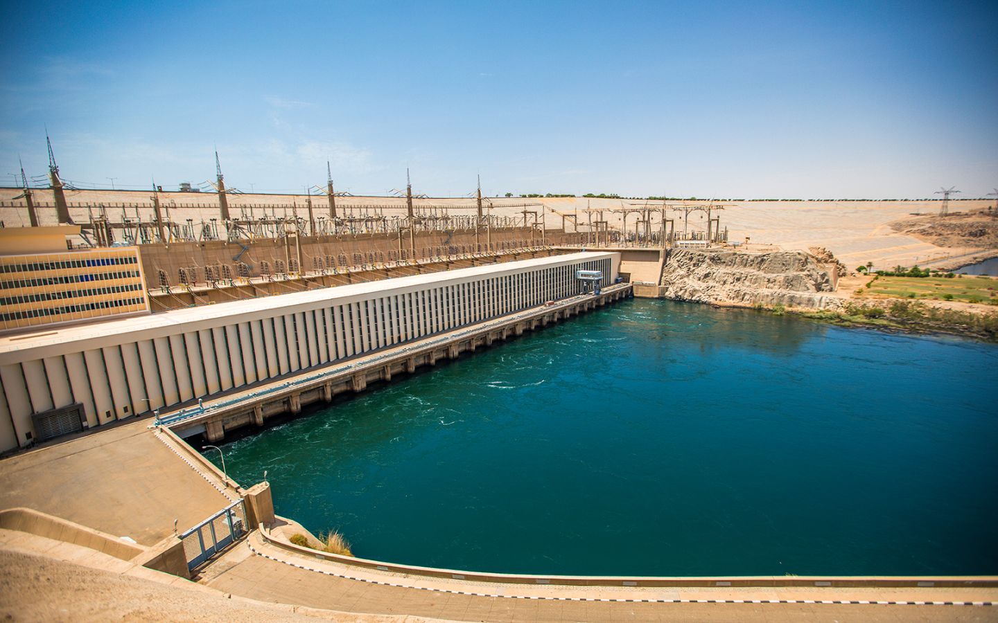The High Dam in Aswan Egypt